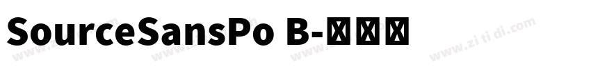 SourceSansPo B字体转换
